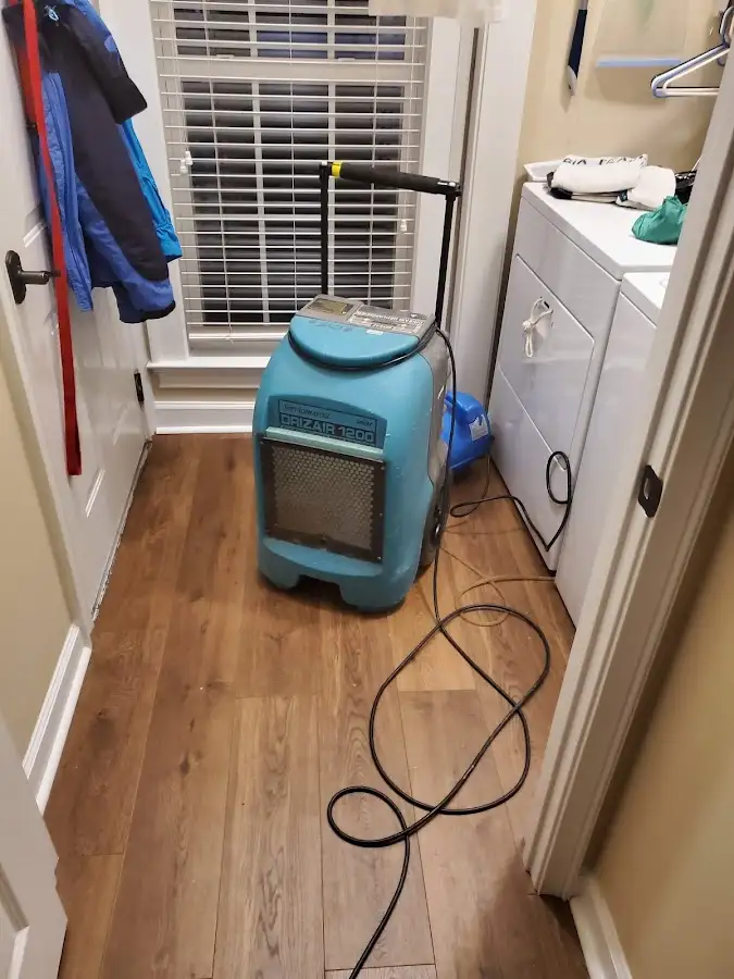 Commercial dehumidifier deployed for Flood Damage Cleanup in Desert Palms